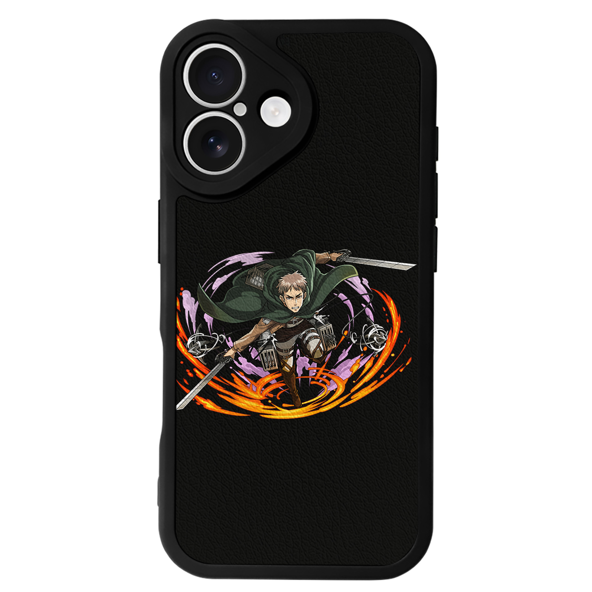 （画像用） 進撃の巨人 ジャン・キルシュタイン Attack on Titan Jean Kirstein 【iPhone 16シリーズ対応】シリコンスマホケース（レザー調） 材質：シリコン